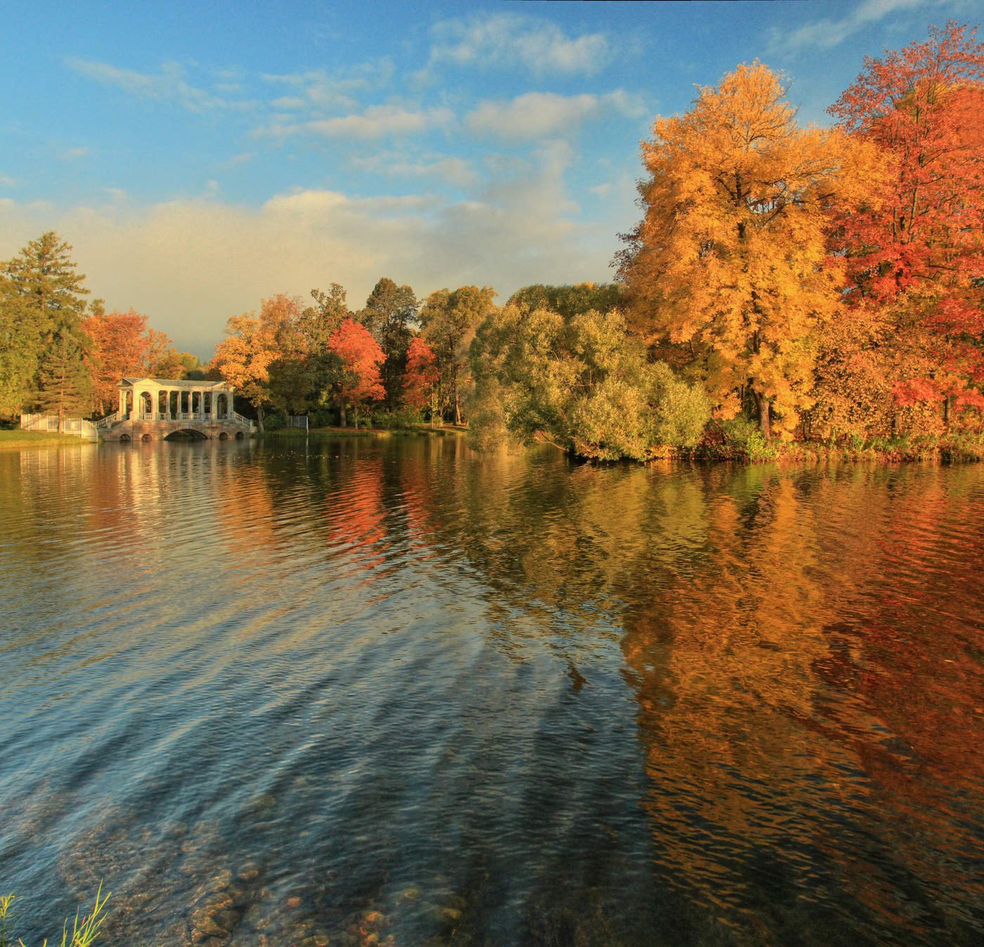 Царское село парк осенью