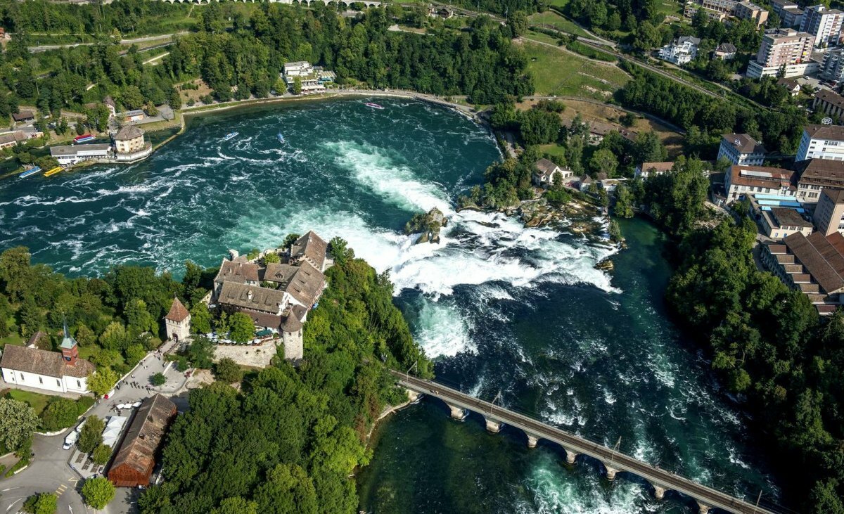 водопады в швейцарии