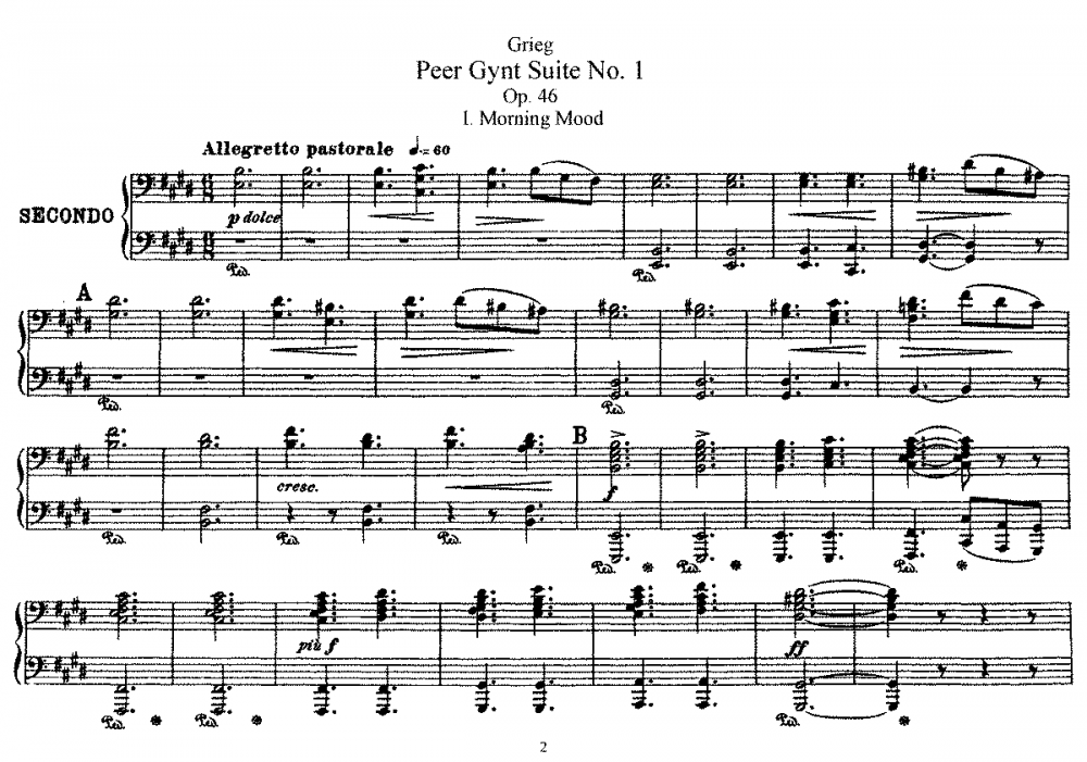 Peer Gynt Suite no 1 op 46