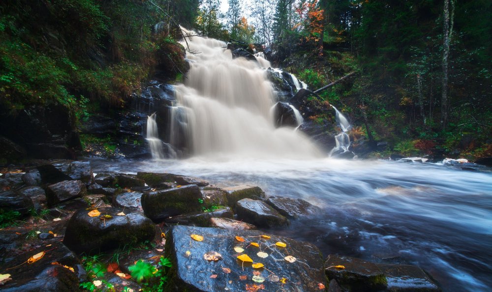 Юканкоски водопад Карелия