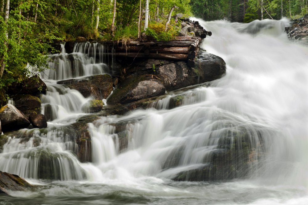 Юканкоски водопад Карелия