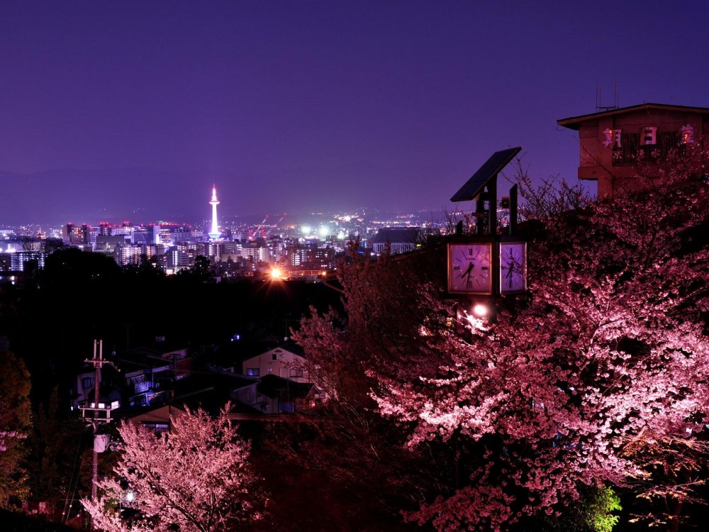 Япония Киото ночь-