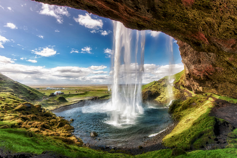 Водопад Сельяландфосс, Исландия