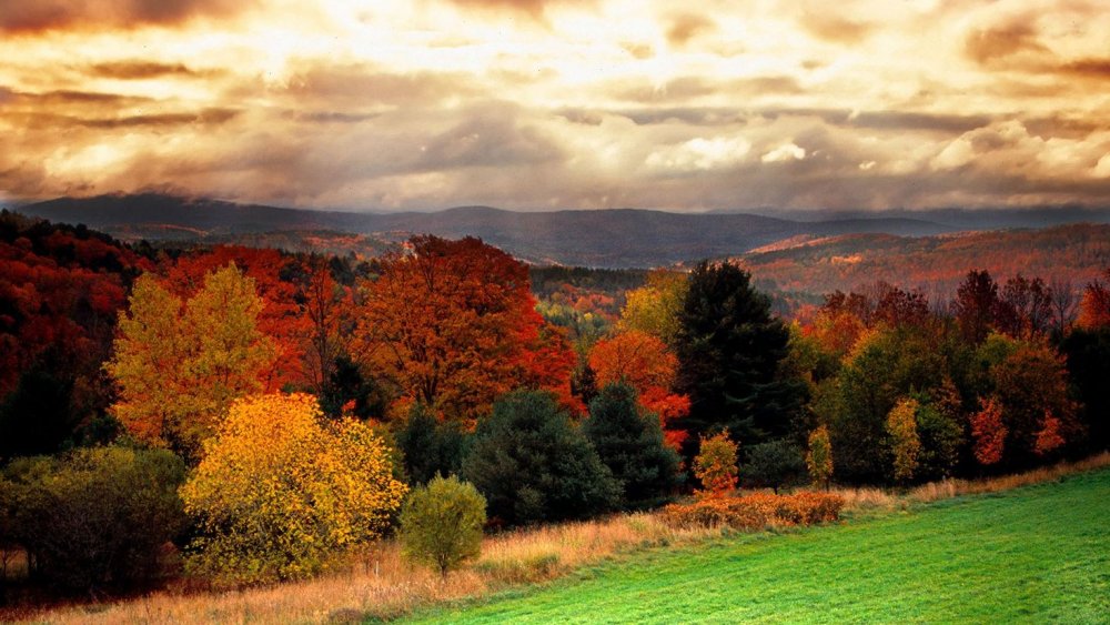 Штат Вермонт осень