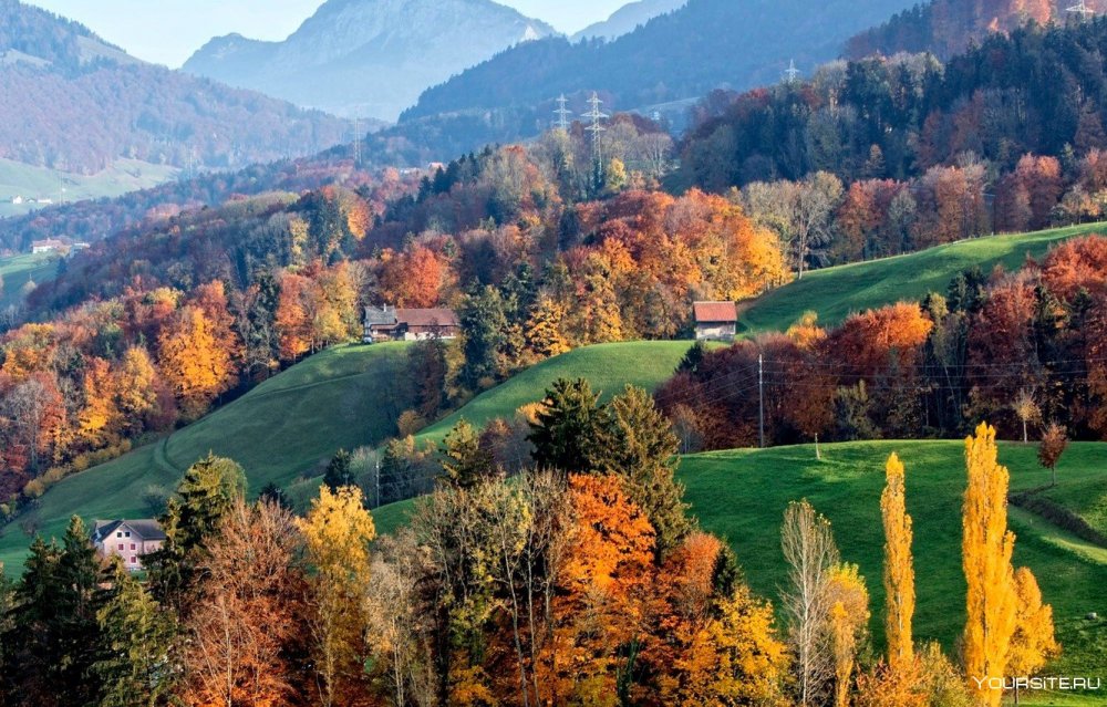 Доломитовые Альпы осень Италия