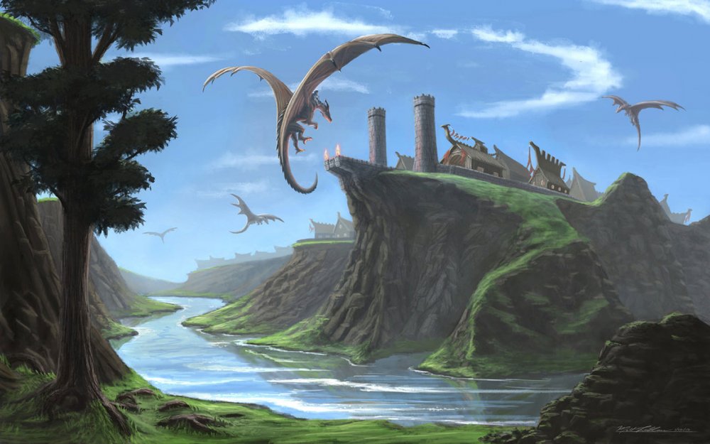 Остров драконов фэнтези
