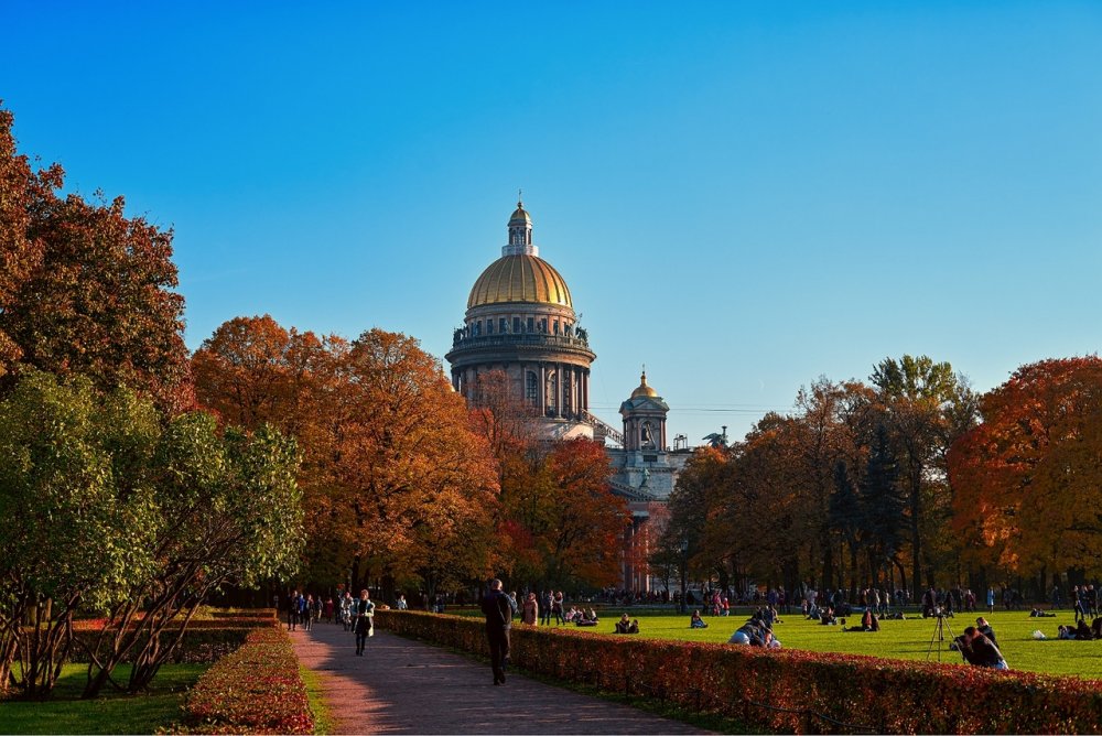 Санкт Петербург осенью Петропавловская