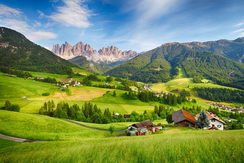 Доломитовые горы, Италия, Val di Funes