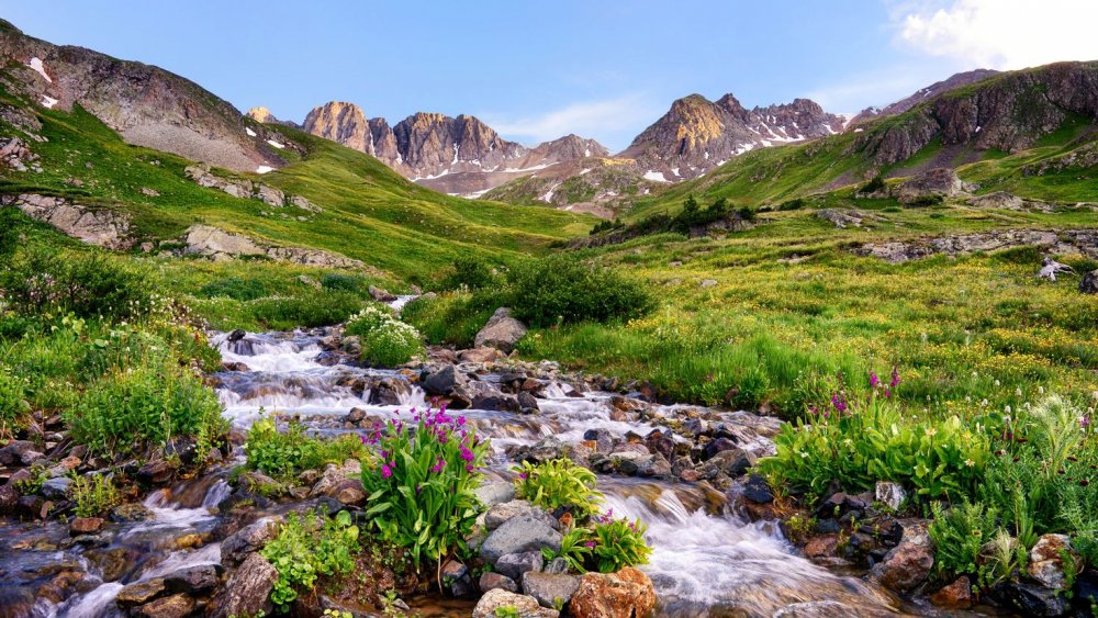 Родники в горах Кавказа