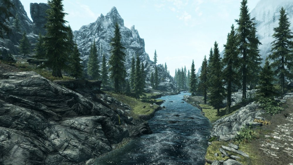 The Elder Scrolls Skyrim ландшафт