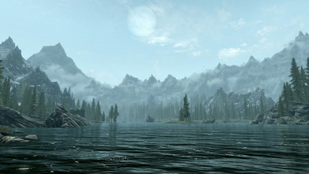 Skyrim горы