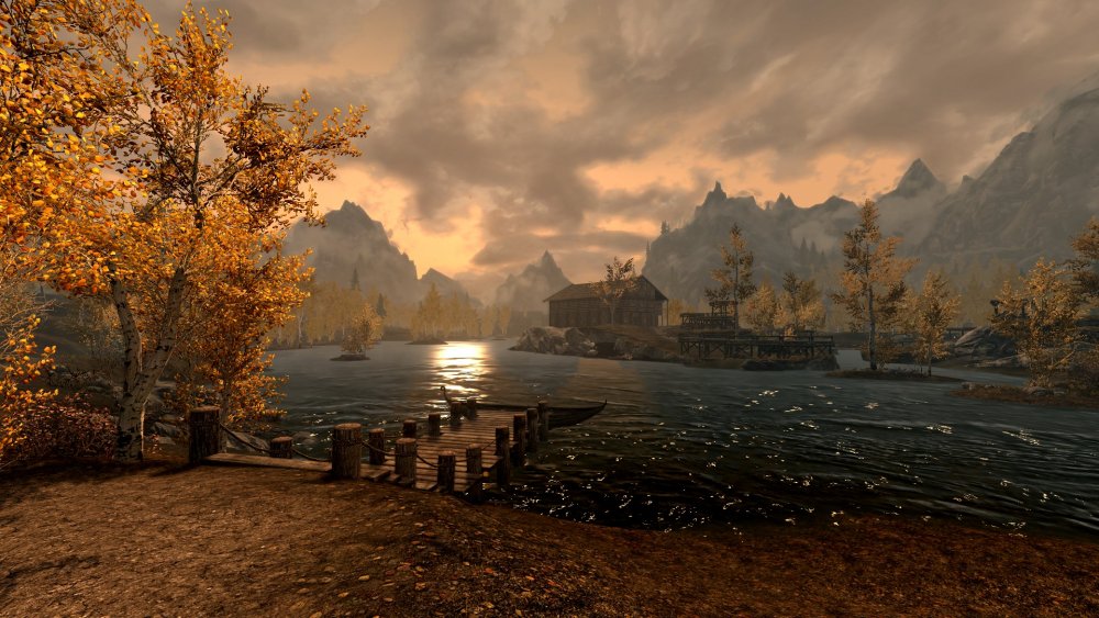 The Elder Scrolls v Skyrim пейзажи