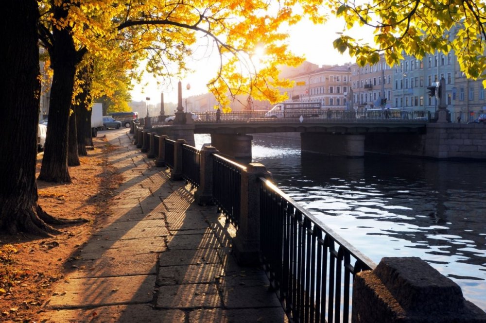 Мосты Санкт-Петербурга осень