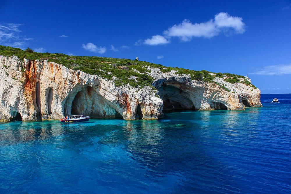 Голубые пещеры, Греция, остров Закинф Вики
