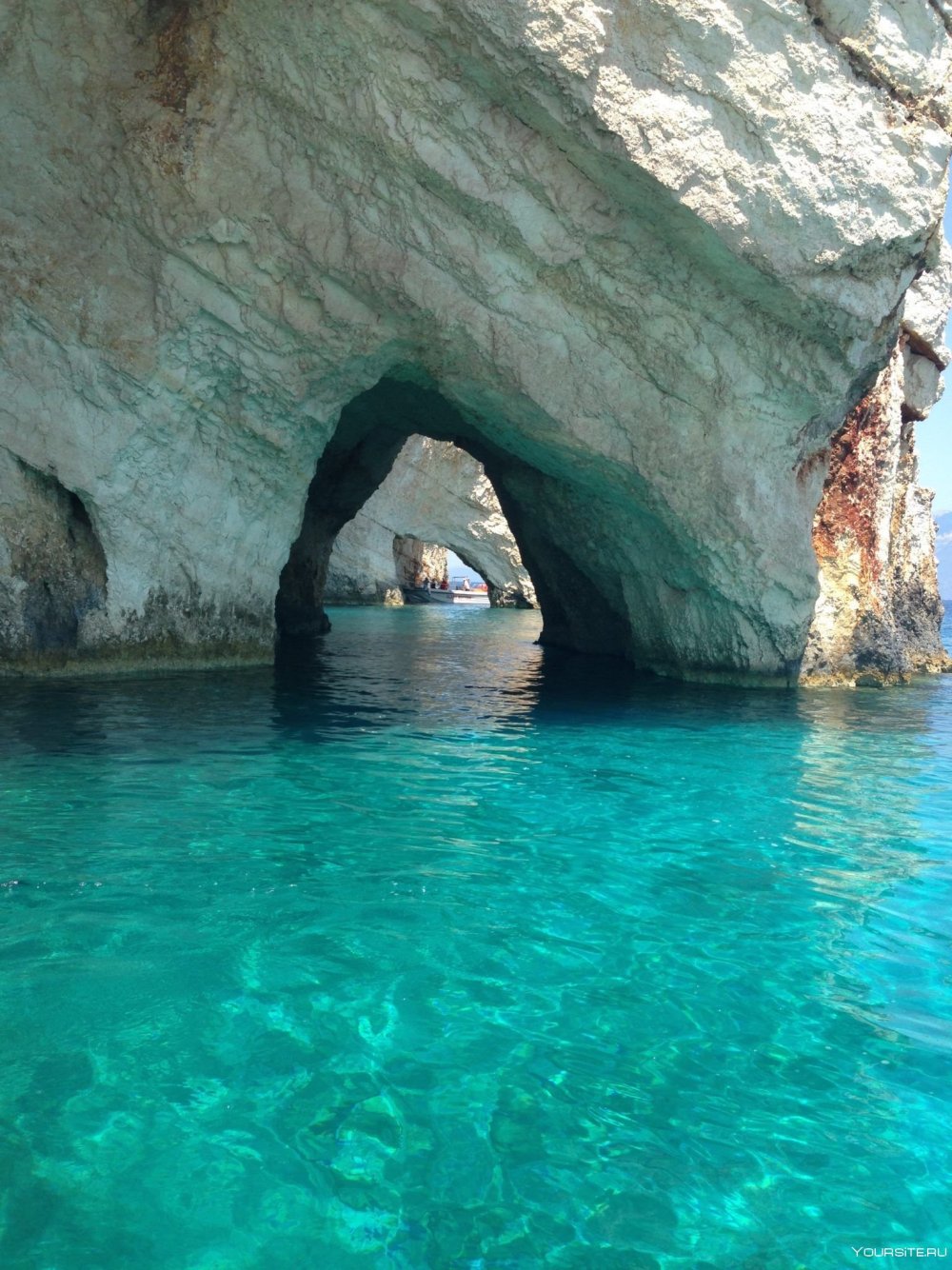 Голубые пещеры Греция остров Закинф