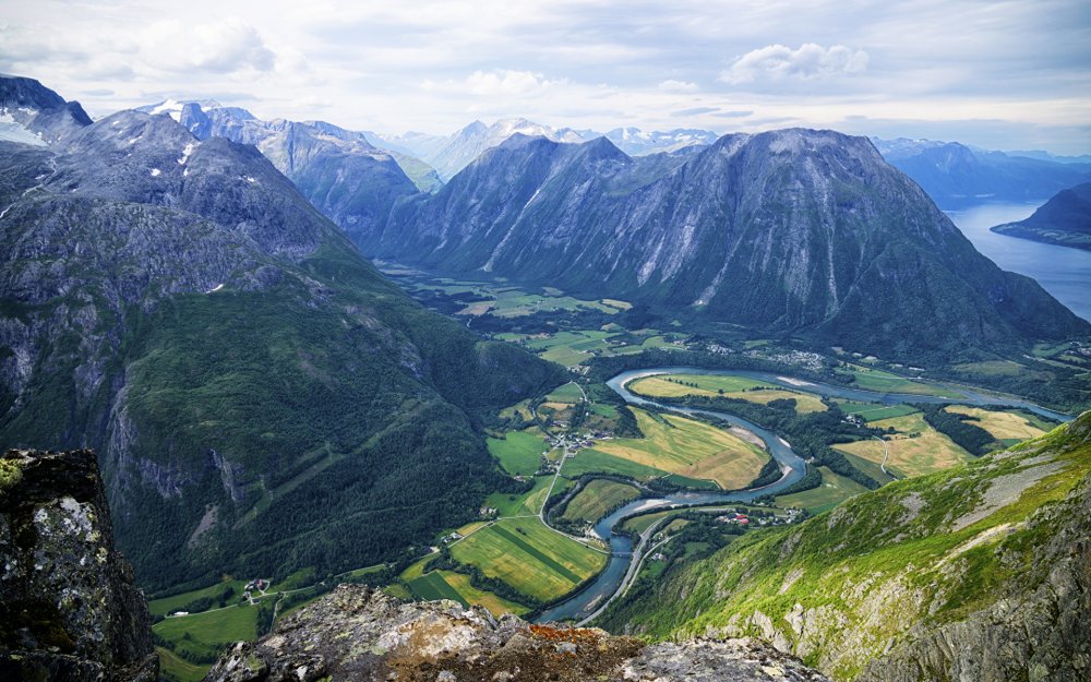 Норвегия Долина фьорды