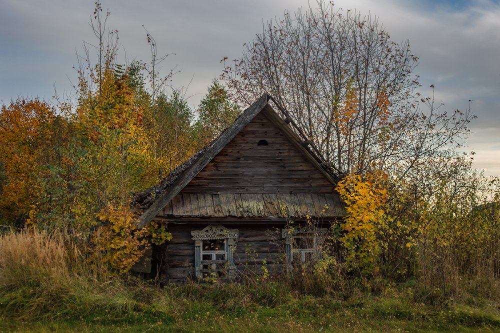 Деревня осенью