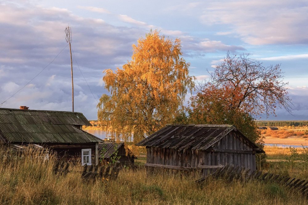 Архангельская область деревушка осень