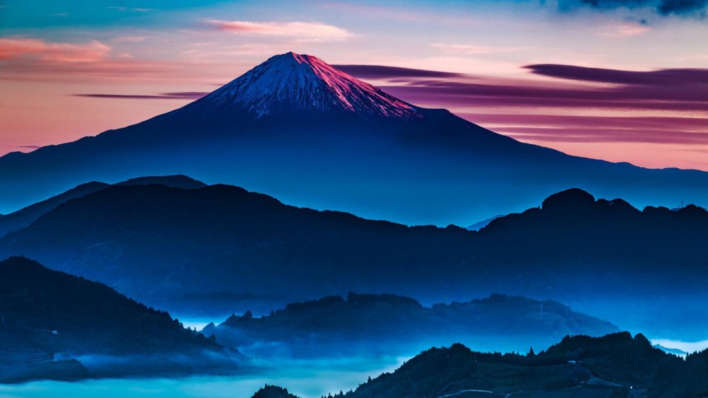 Гора Fuji Япония