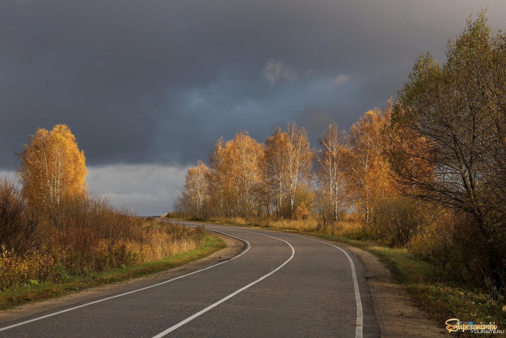 Трасса м5 осенью