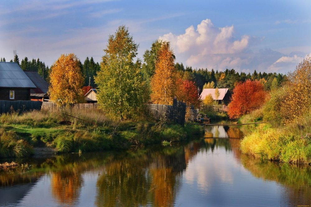 Смоленская деревня осень