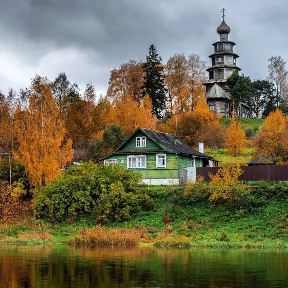 Смоленская деревня осень