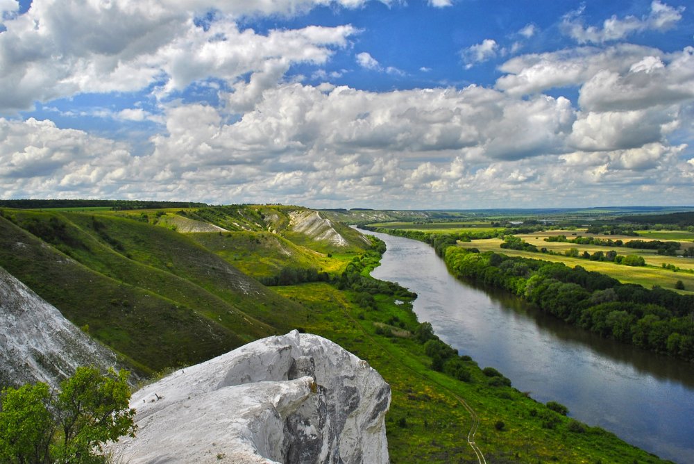 Северский Донец белая гора