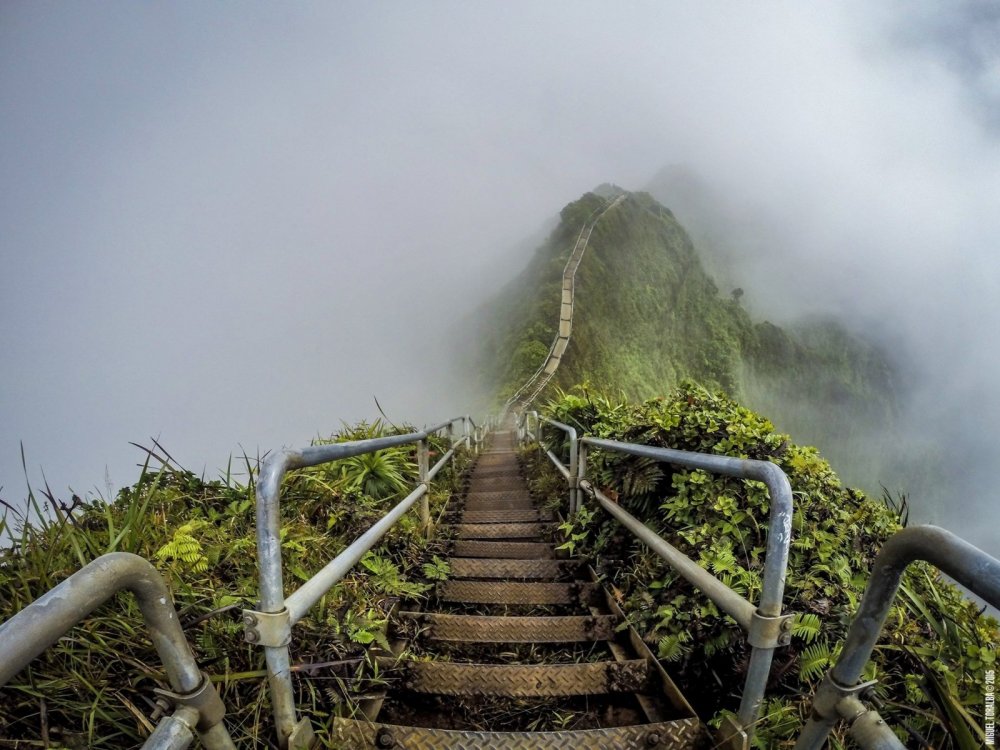 Оаху Гавайи лестница