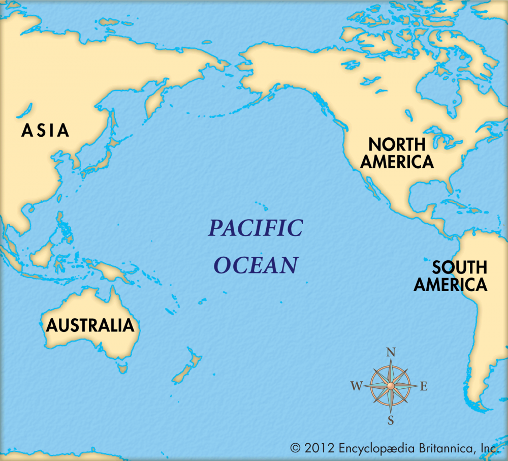 Pacific Ocean на карте