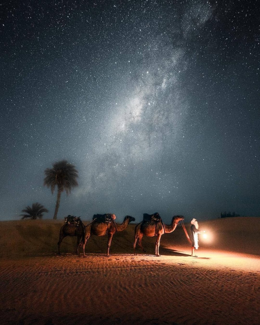 Сахара Марокко ночь