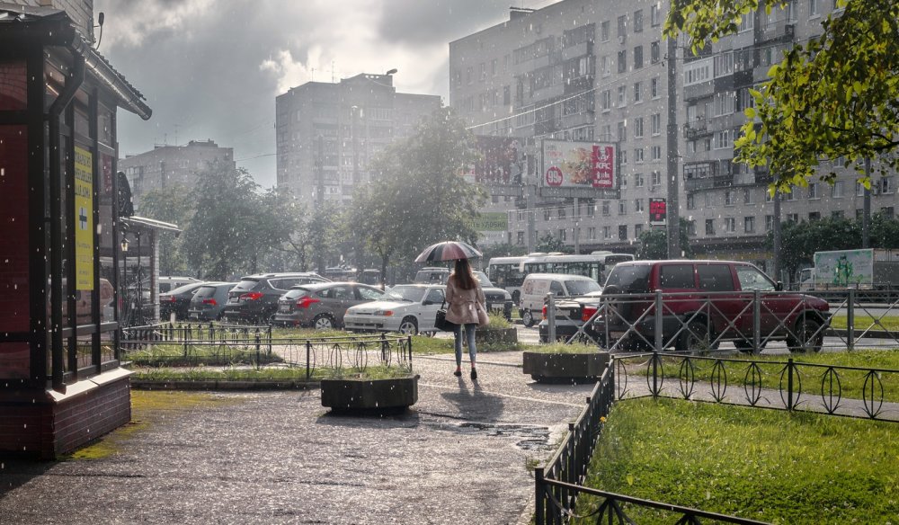 Дождливое лето в городе