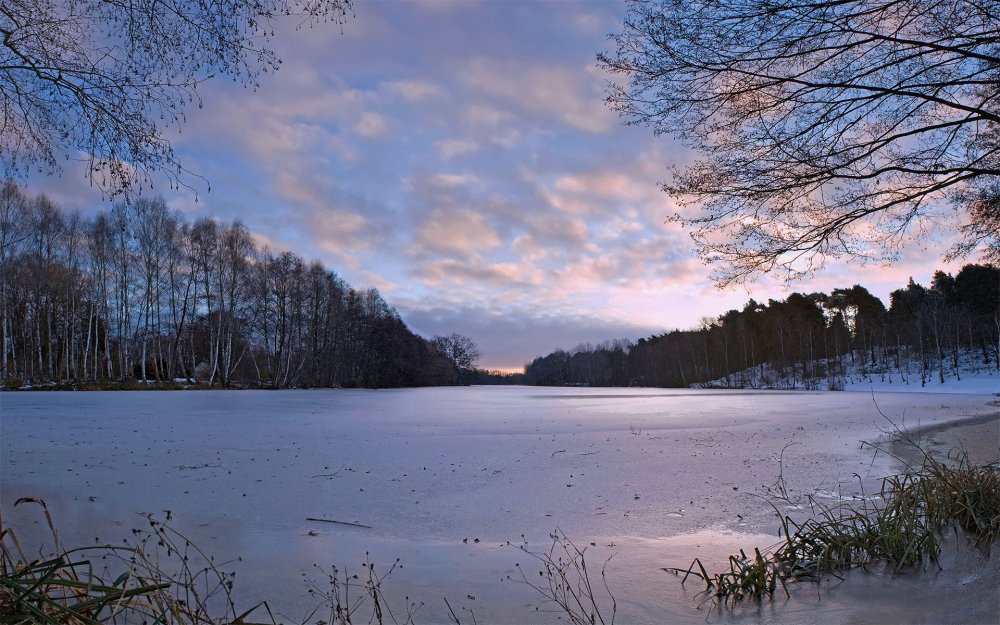 Клязьминское водохранилище зимой