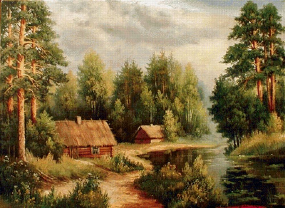 Деревня в лесу