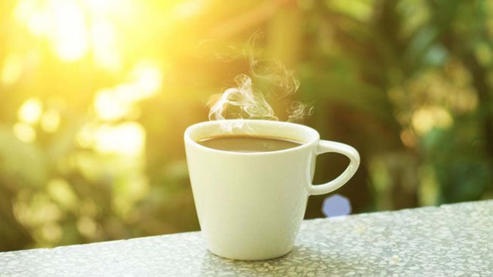 Чашка кофе солнце