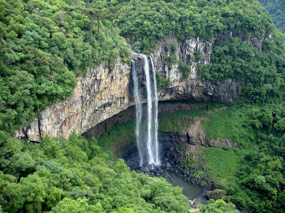 Водопад Караколь, Бразилия