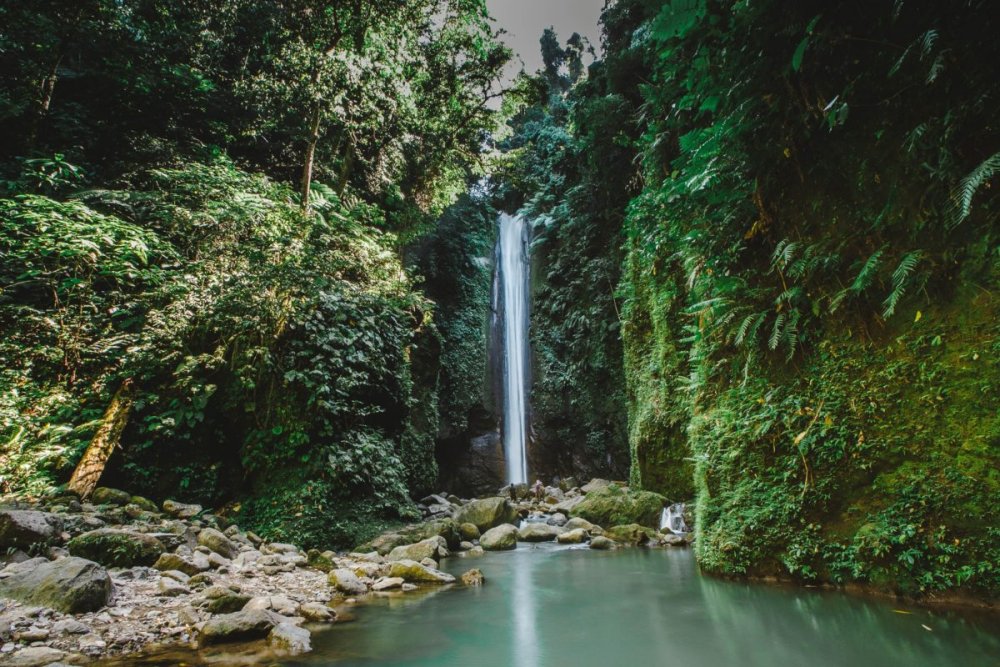 Горный водопад в джунглях