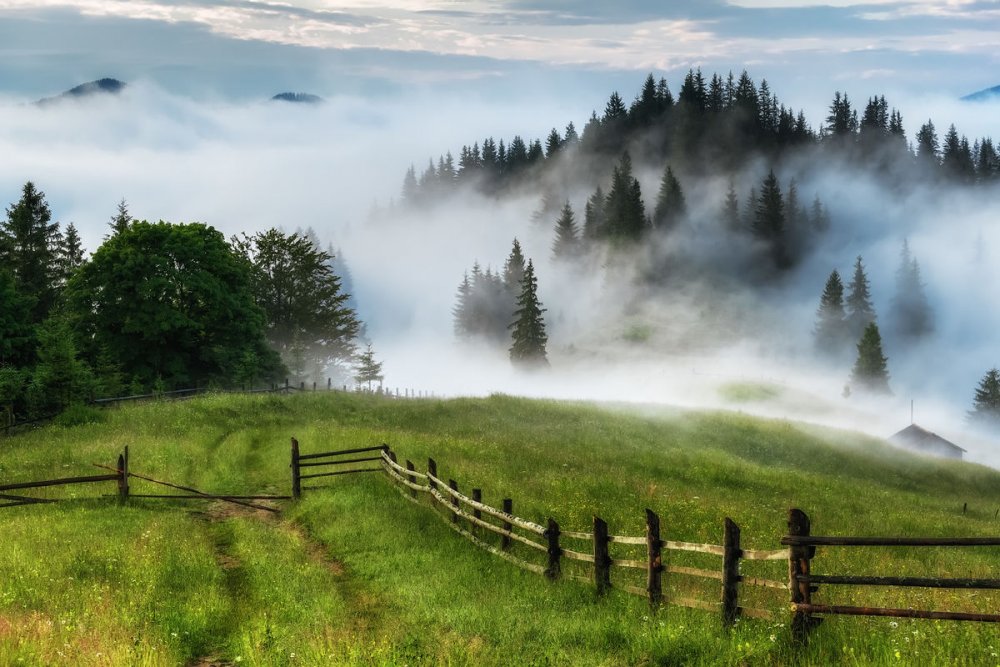 Закат в Карпатах