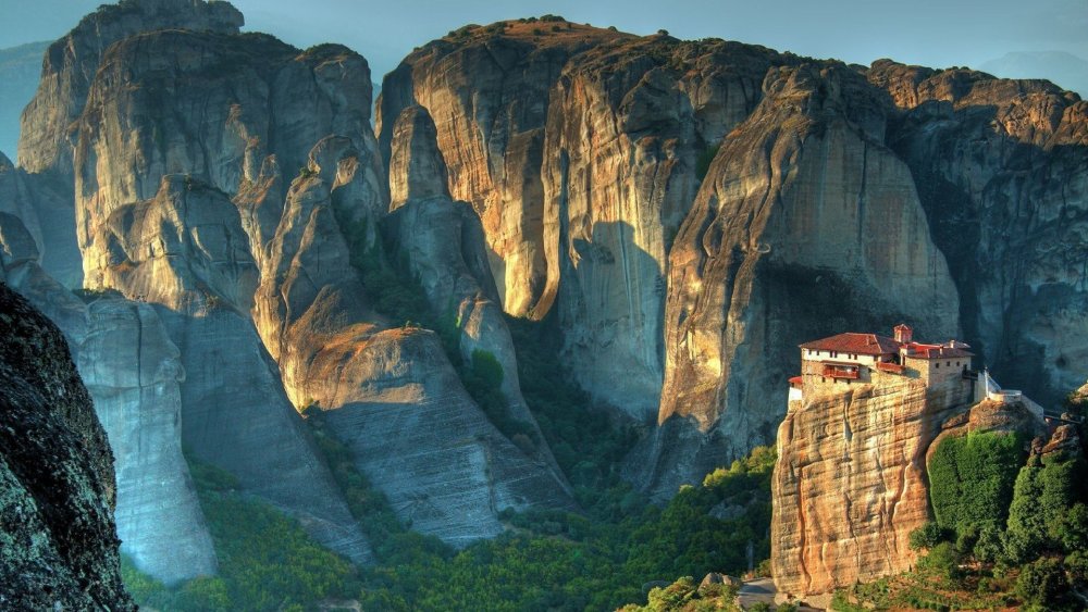 Скальные башни Meteora Греция