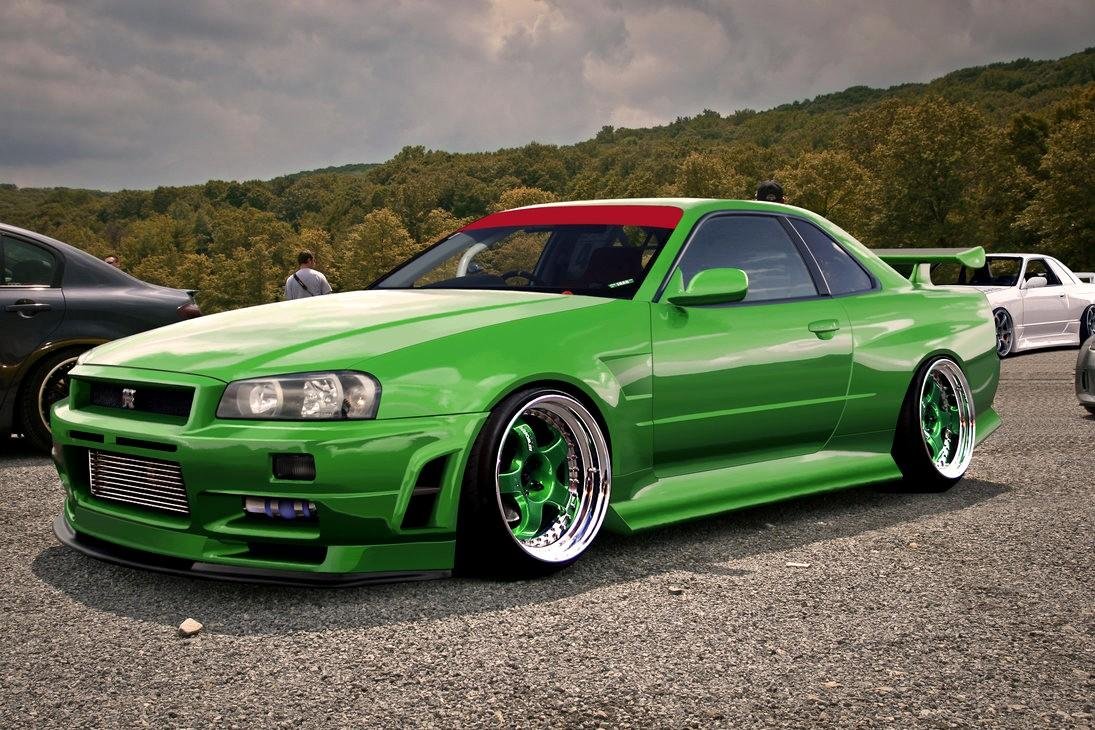 Nissan Skyline r34 Р·РµР»РµРЅС‹Р№