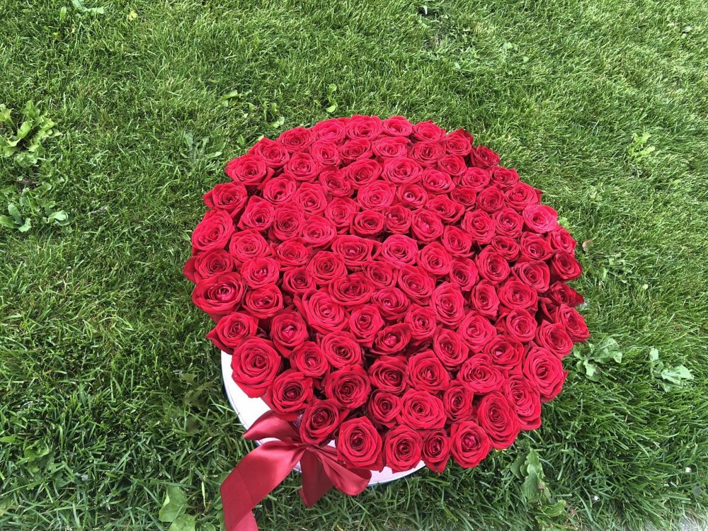 Самый большой букет роз
