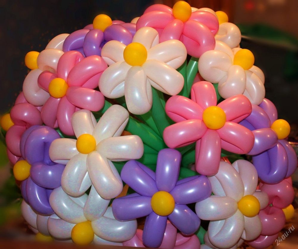 Цветы из шаров