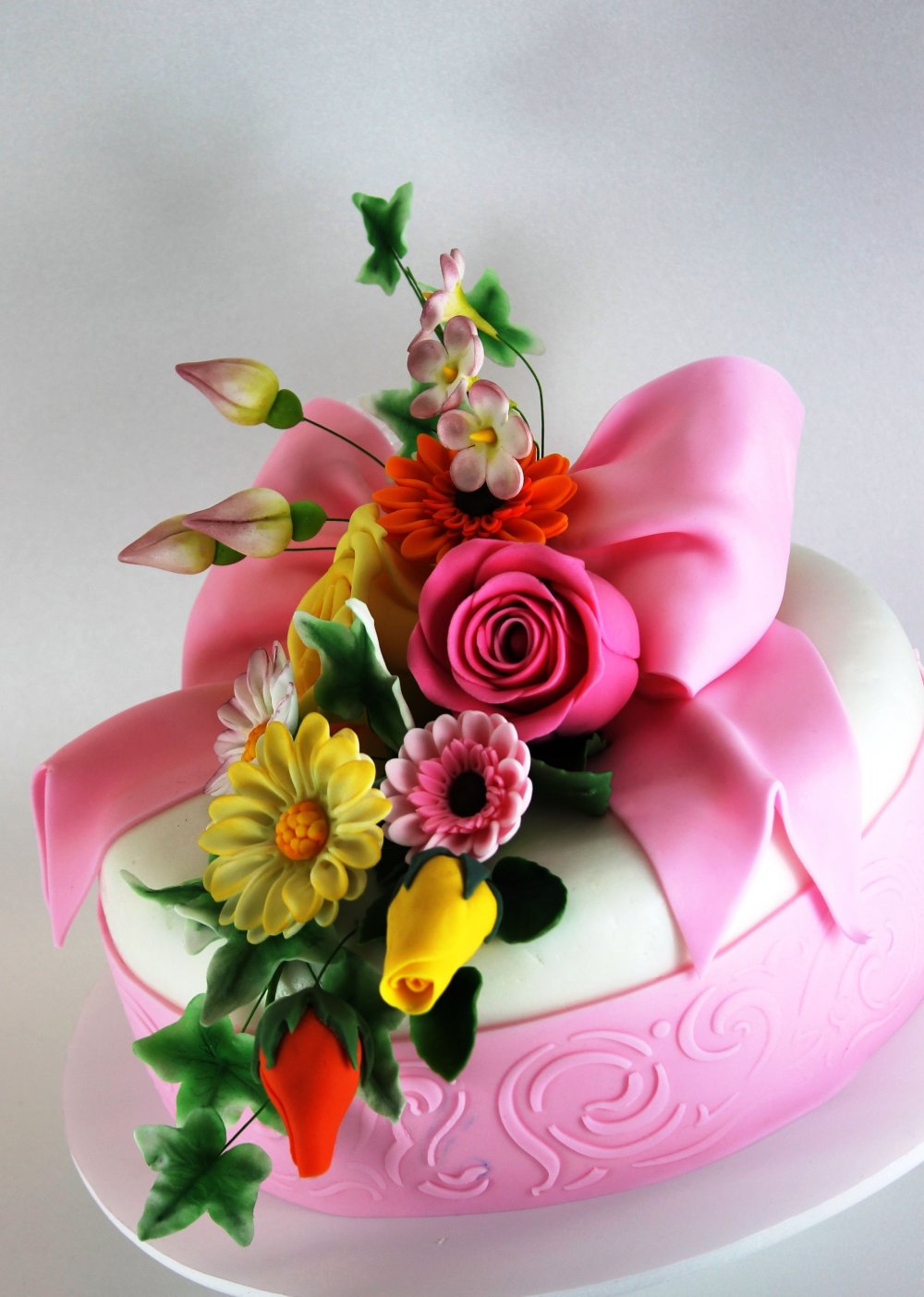 Красивые тортики с цветами