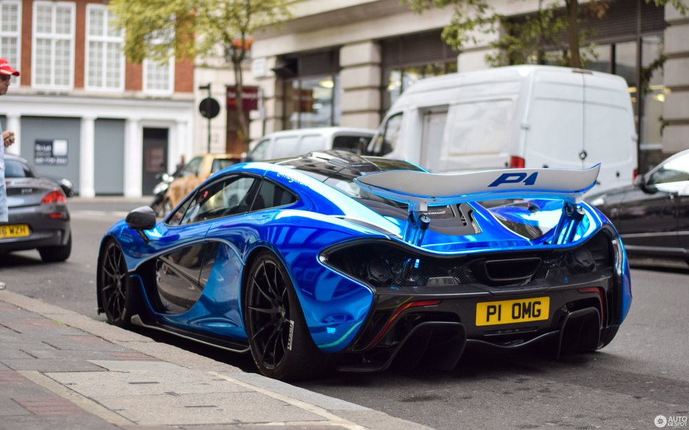 MCLAREN p1 голубой