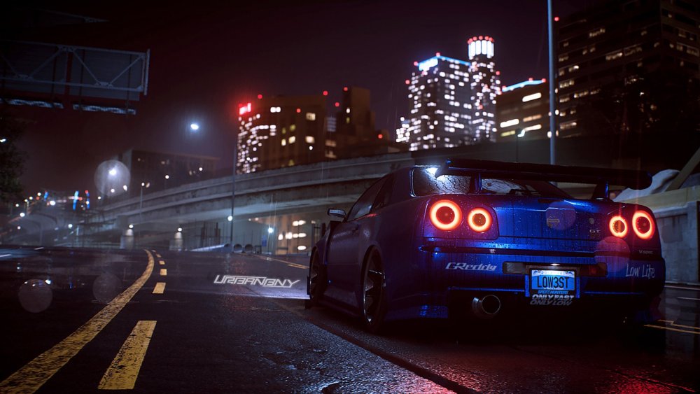 Nissan Skyline GTR r34 ночью