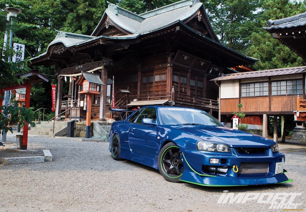 Nissan Skyline r34 на японском