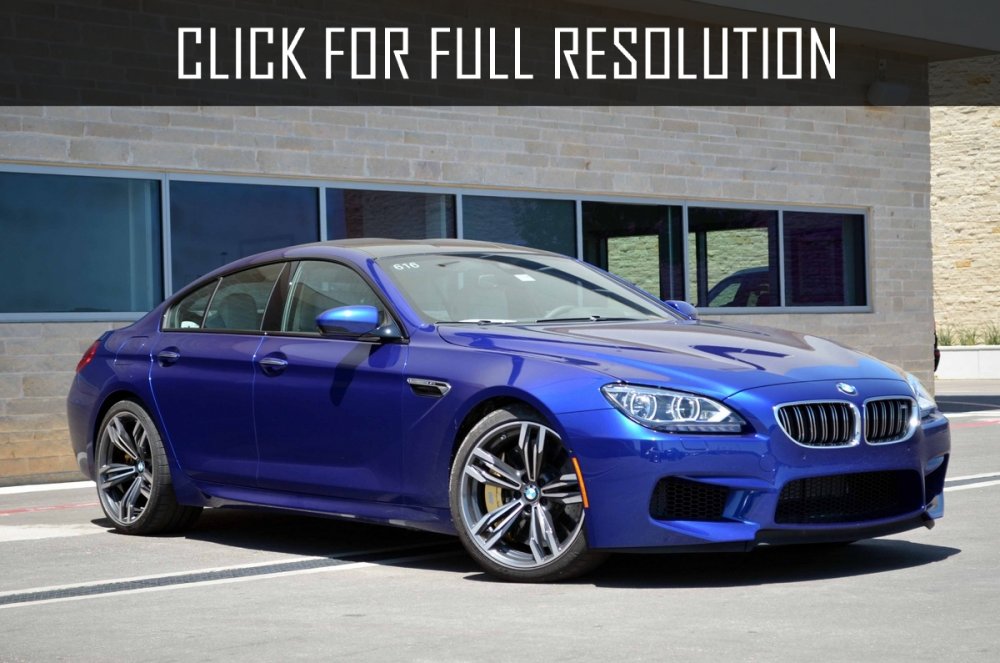 BMW m6 Blue Coupe