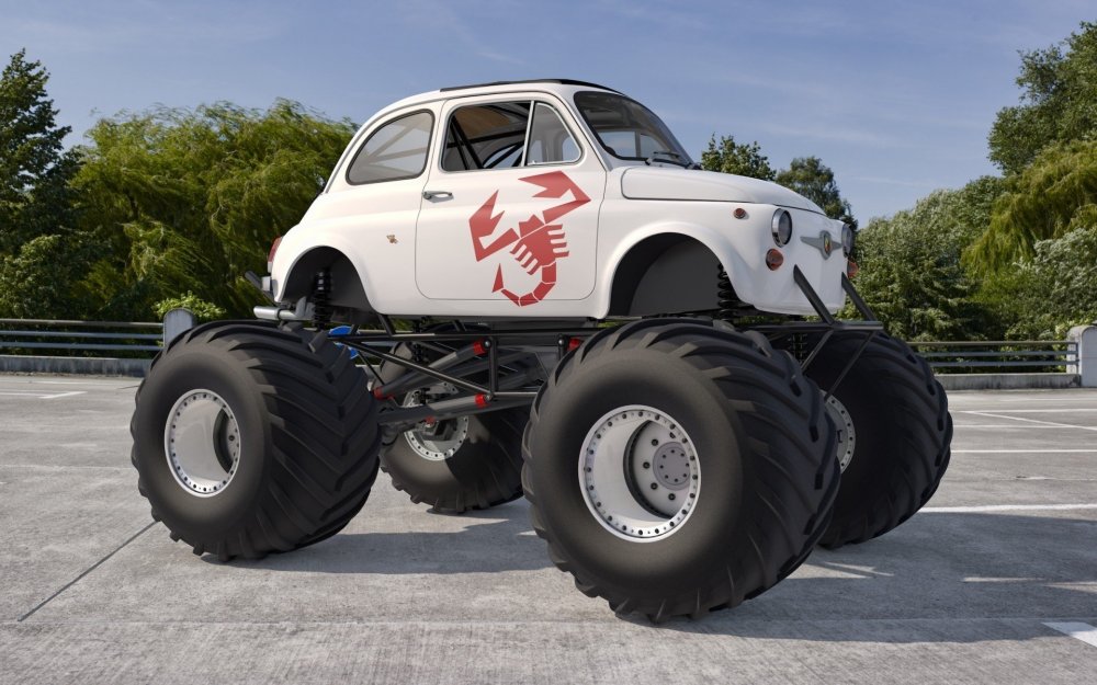 Модель Fiat Abarth 131 4x4 big-foot