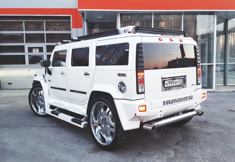 Hummer h2 White Tuning