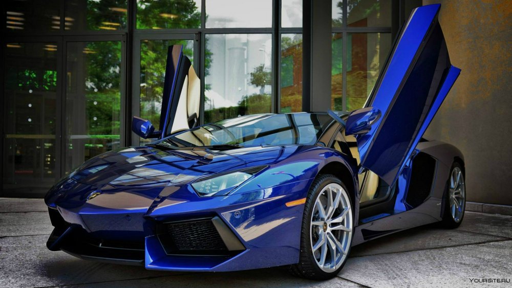 Lamborghini Aventador синий lp700