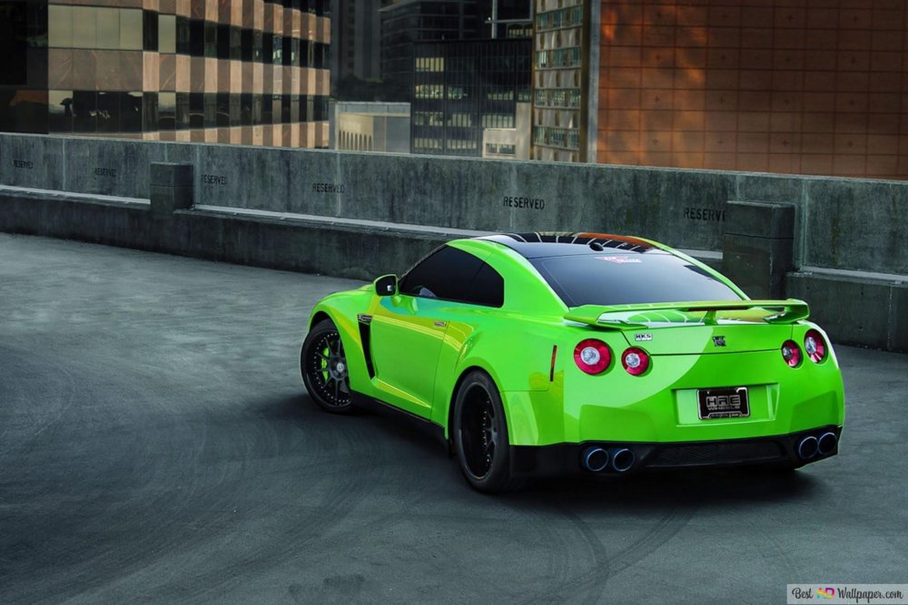 Nissan GTR 35 Green